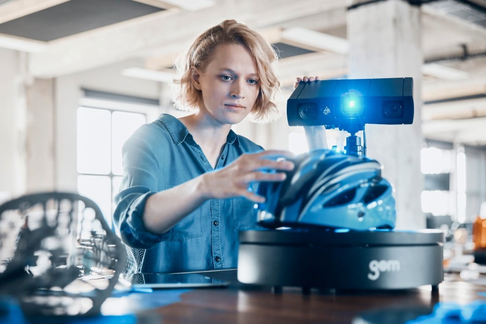 Dette billede illustrere Zebicon  -Fra håndholdt 3D laserscanning til fuldautomatiseret emneopmåling