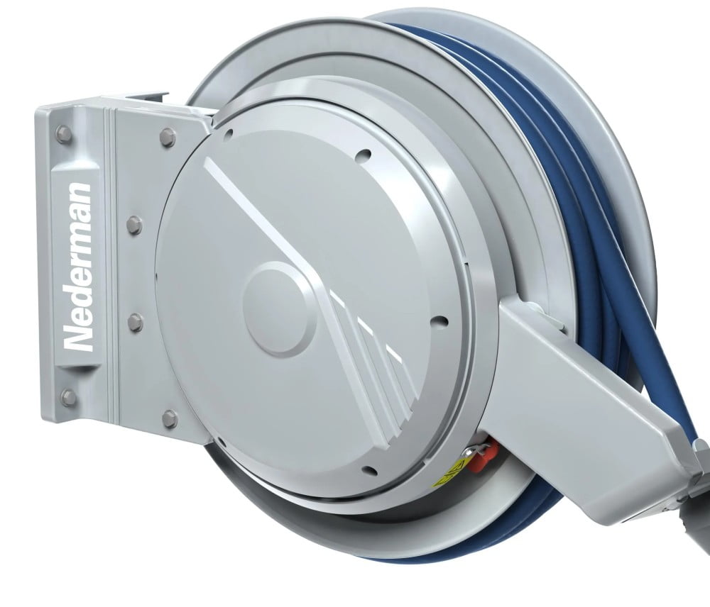 Dette billede illustrere Nederman præsenterer Slangerulle 884