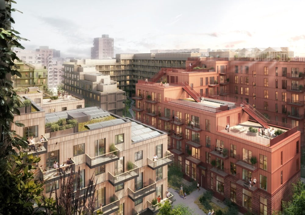 Dette billede illustrere Ambercon lancerer koncept for grønne betonelementer og indgår stor aftale med UN17 Village