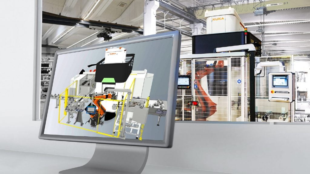 Dette billede illustrere Flere smarte nyheder i KUKA.Sim 4.0 – et lettere liv for systemintegratorer