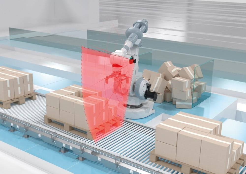 Dette billede illustrere Send din robot til Optikeren hos Pepperl+Fuchs på Robotbrag
