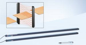 Dette billede illustrere SICK – Ultrasmalt fintmasket lysgitter uden blindzoner