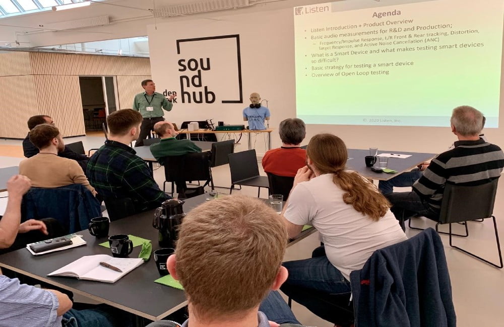 Dette billede illustrere Vibrakustik ApS – SoundCheck Audiotest training in Copenhagen