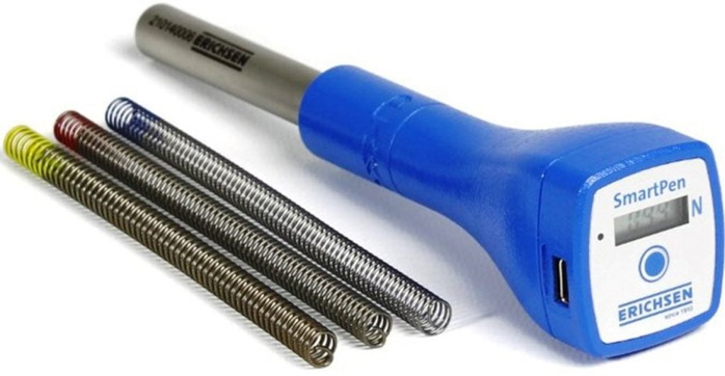 Dette billede illustrere Strenometer præsenterer ERICHSEN SmartPen