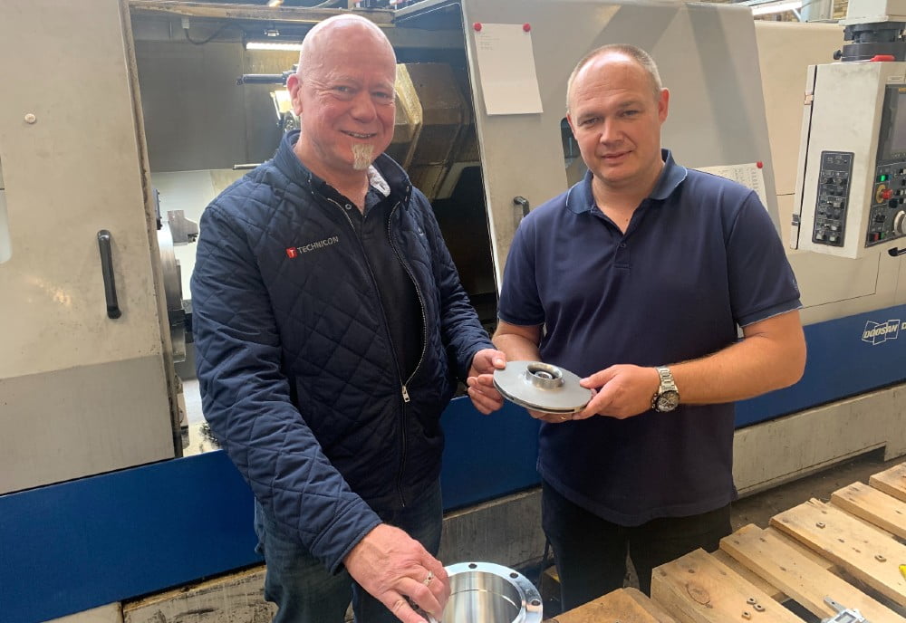 Dette billede illustrere Technicon og Nordelektro vil automatisere industriens CNC-maskiner