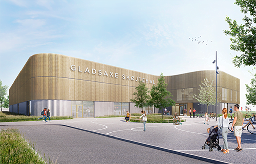 Dette billede illustrere Jönsson team vinder energivenlig skøjtehal i Gladsaxe