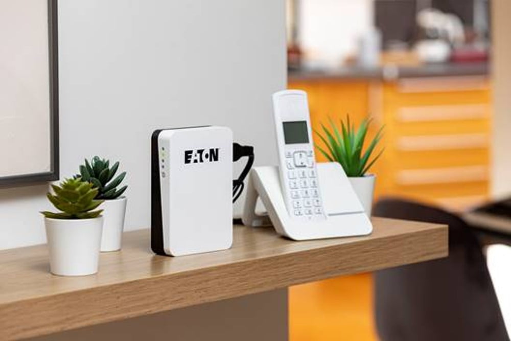 Dette billede illustrere Eaton – Mini-UPS sikrer stabil internetforbindelse på hjemmekontoret