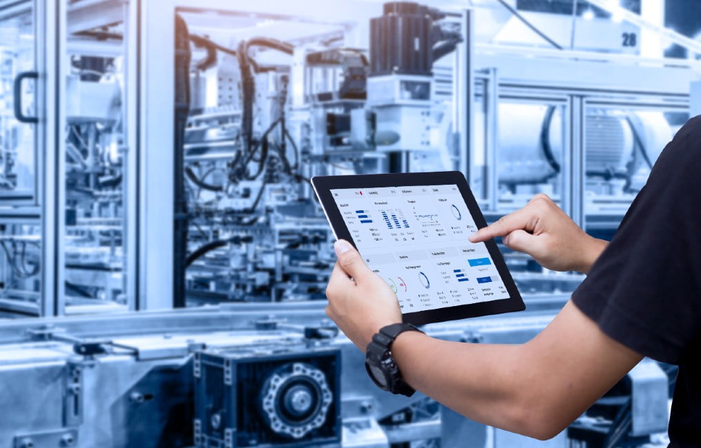 Dette billede illustrere Lenze – Gennemsigtighed i OEE