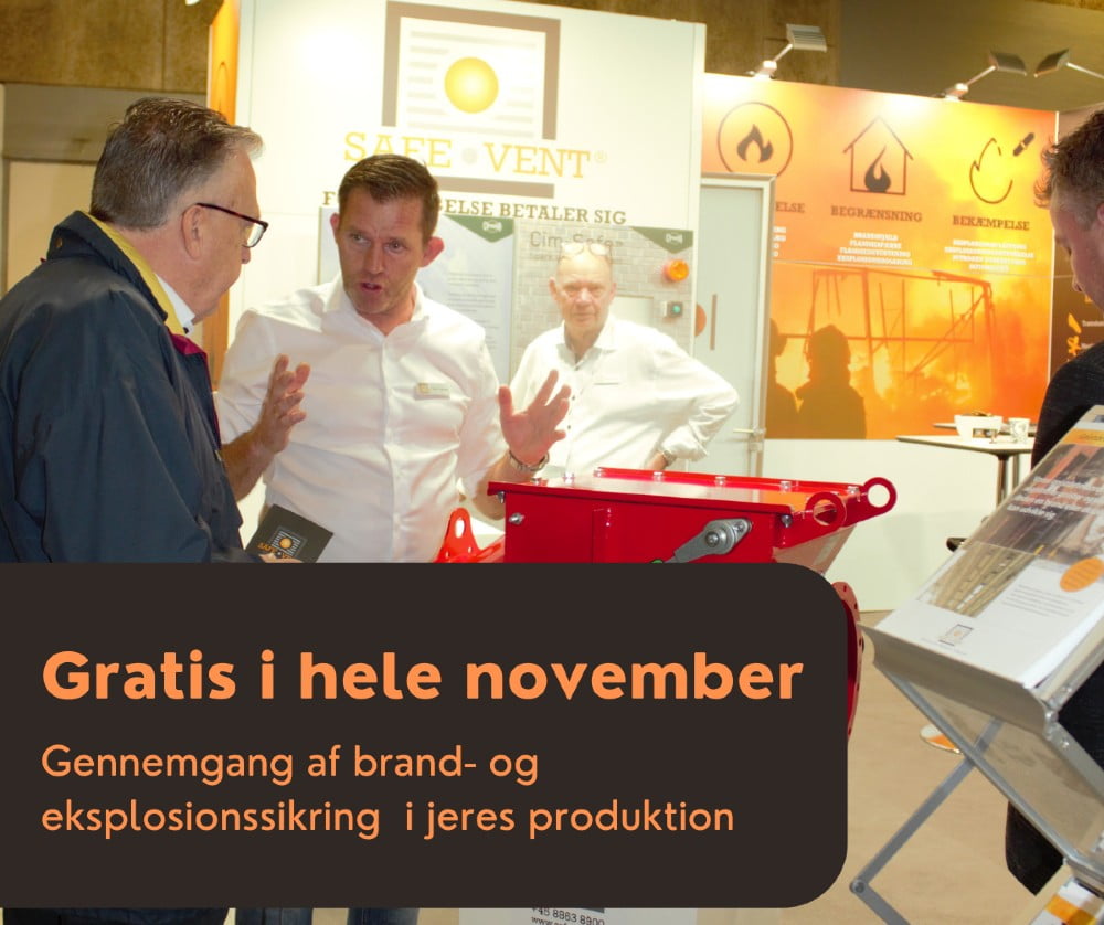 Dette billede illustrere Gratis gennemgang af brand- og eksplosionssikring