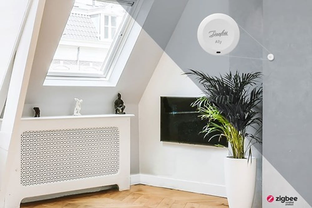Dette billede illustrere Produktlancering – Danfoss Ally™ rumføler