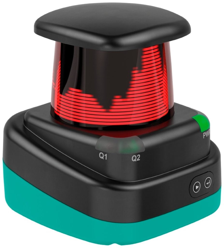 Dette billede illustrere Pepperl+Fuchs R2000 LiDAR og Aarsleff Rail sikrer El-tog til tiden