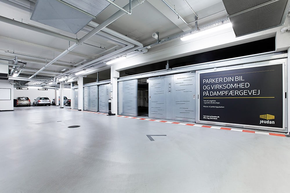 Dette billede illustrere Unipark – automatisk bilparkering