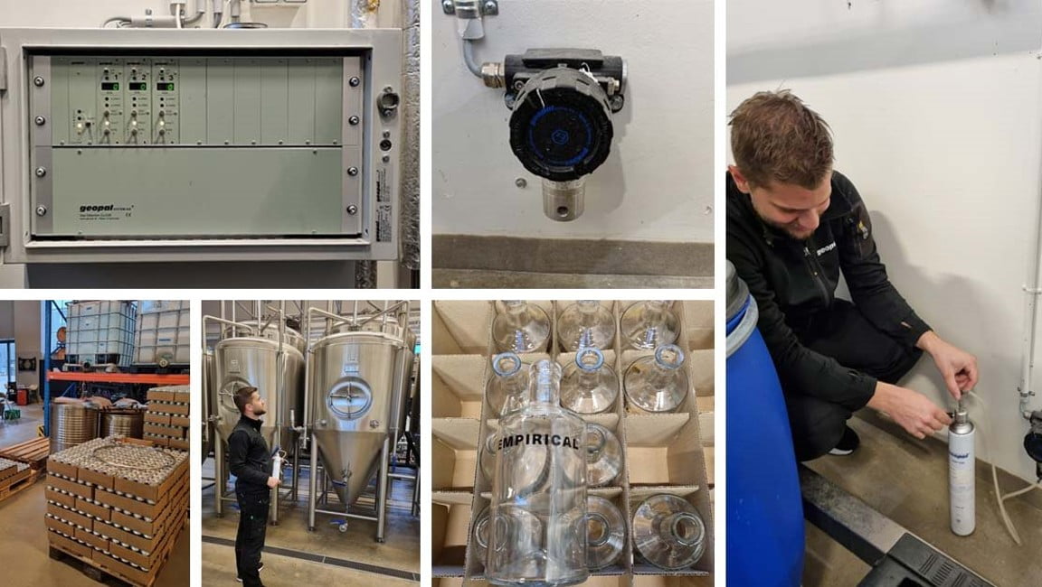 Dette billede illustrere Geopal – Gasdetektering på et destilleri