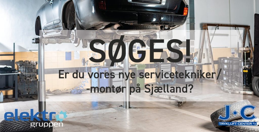 Dette billede illustrere SERVICETEKNIKER HOS JC TRYKLUFT A/S