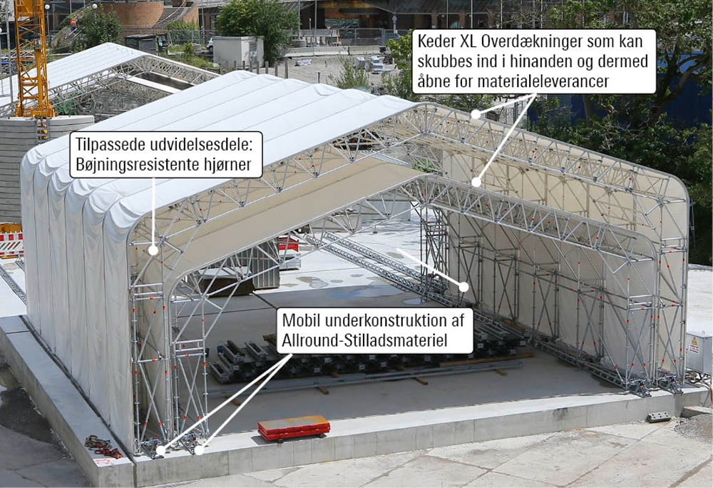 Dette billede illustrere Layher – Digitalt planlagt – hurtigt implementeret