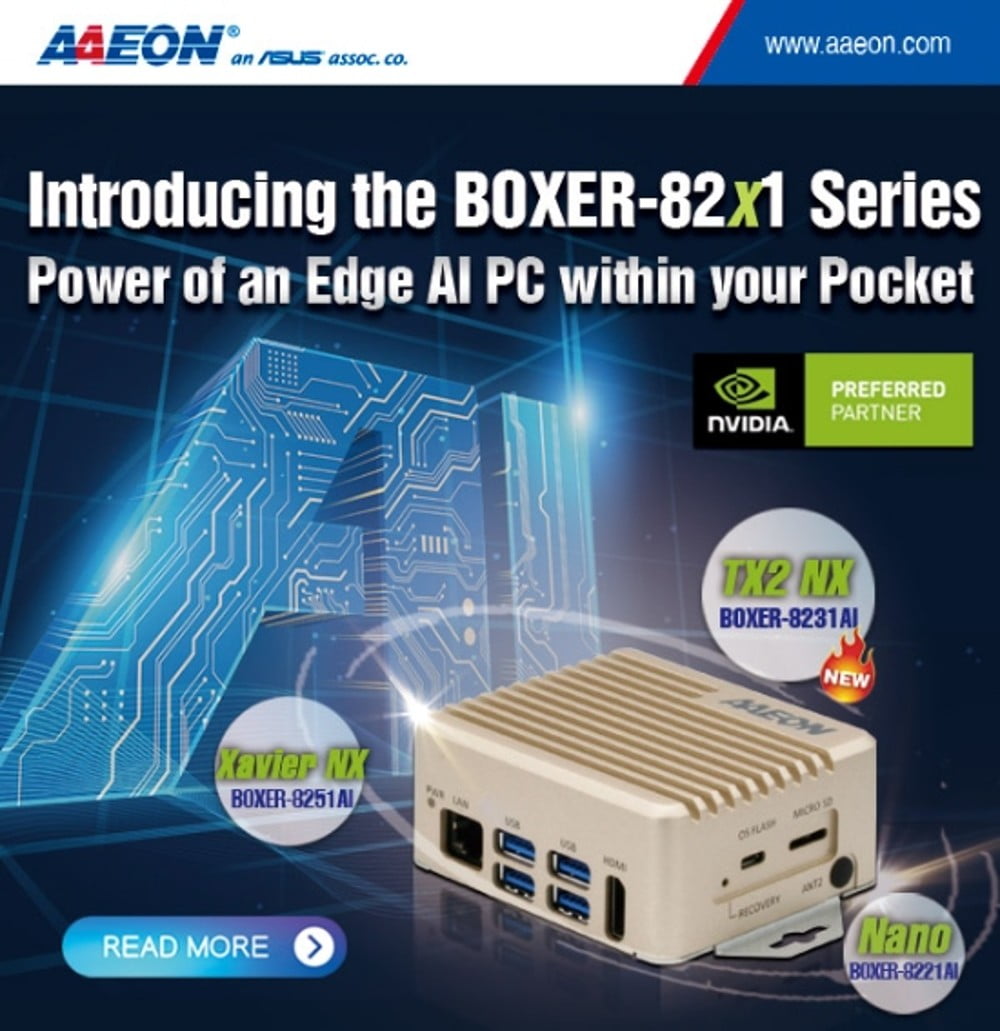 Dette billede illustrere Sensor ECS – Kompakt AI edge box PC