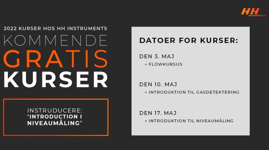 Dette billede illustrere Gratis instrumenterings kurser i Maj måned!