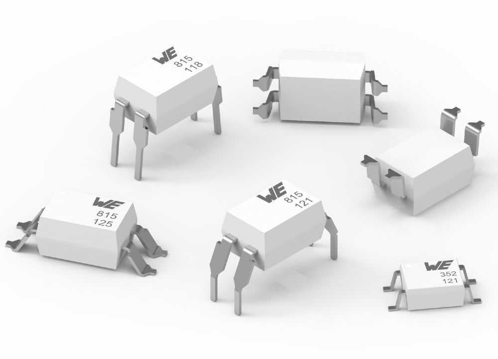 Dette billede illustrere Würth Elektronik introducerer familie af optokoblere