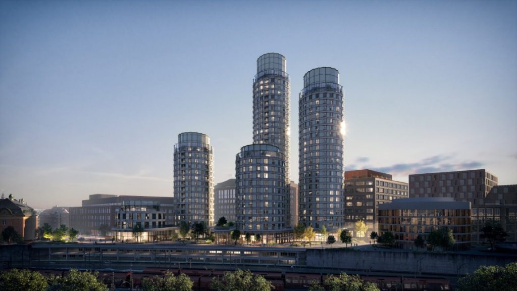 Dette billede illustrere Postbyen får Danmarks mest avancerede parkeringsanlæg