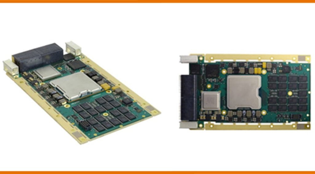 Dette billede illustrere Recab – Concurrent – A 100 Gigabit Ethernet capable Compute 3U VPX Plug in Card