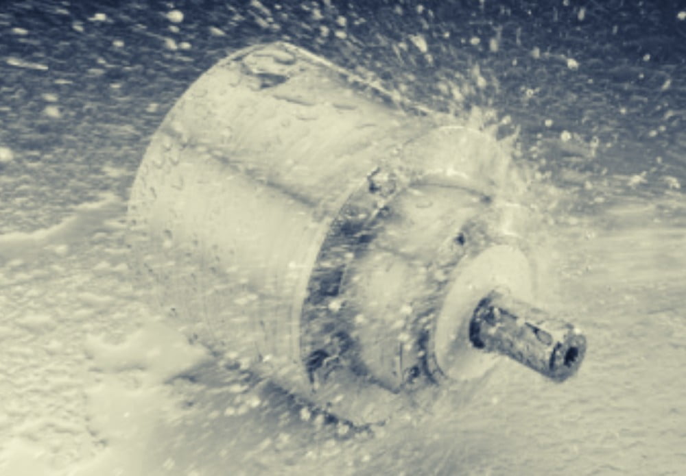 Dette billede illustrere Vandtæt og korrosionsbestandigt gearhoved