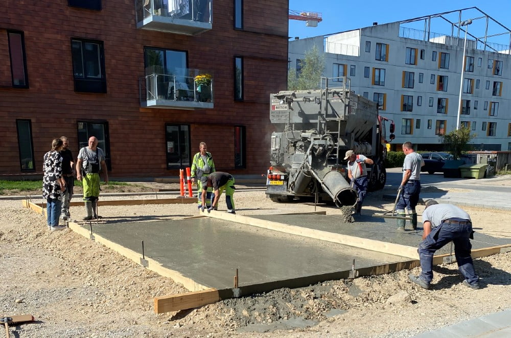 Dette billede illustrere Første betonproducent laver fuld konvertering til CO2-reduceret cement