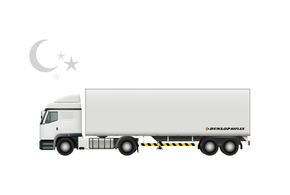 Dette billede illustrere Nyt! Dunlop Hiflex Danmark tilbyder landsdækkende natlevering