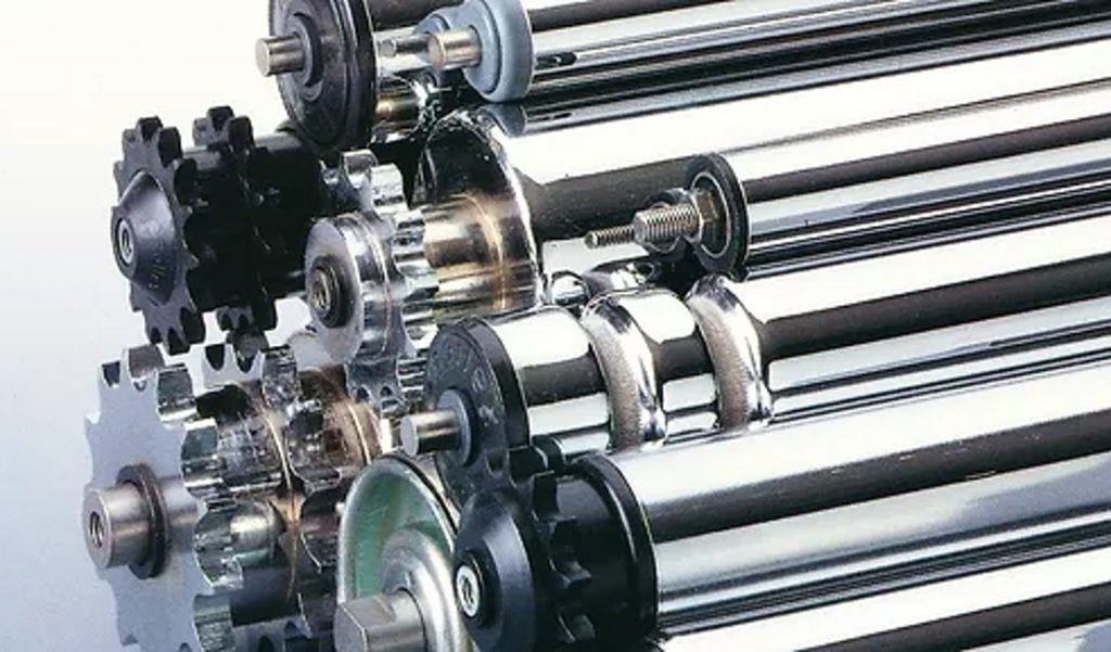 Dette billede illustrere Rolltechnic udvikler hele tiden sit store transportrulle program