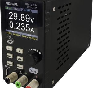 Dette billede illustrere Voltcraft præsenterer en ny laboratoriestrømforsyning