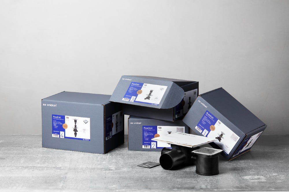 Dette billede illustrere Relancering af Unidrain Kvadrat – Vi har gjort det nemmere for VVS’eren