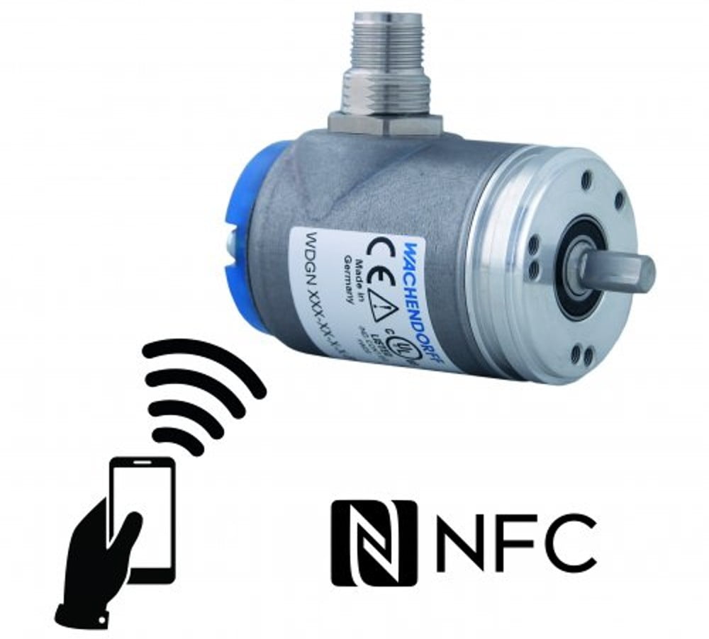 Dette billede illustrere Unik på verdensplan – Wachendorff enkoder konfigureres via NFC