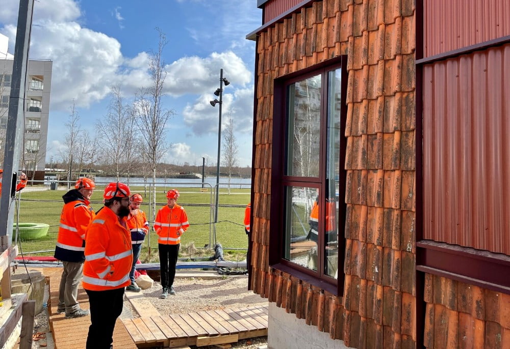 Dette billede illustrere CG Jensen – Genbrug af teglsten på UN17