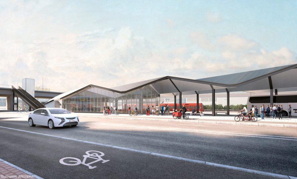 Dette billede illustrere CG Jensen vinder stor busterminal
