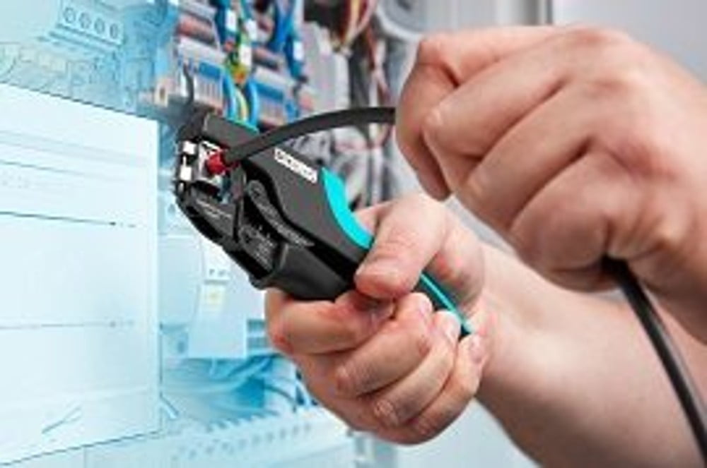 Dette billede illustrere Conrad – Ny krympetang fra Phoenix Contact