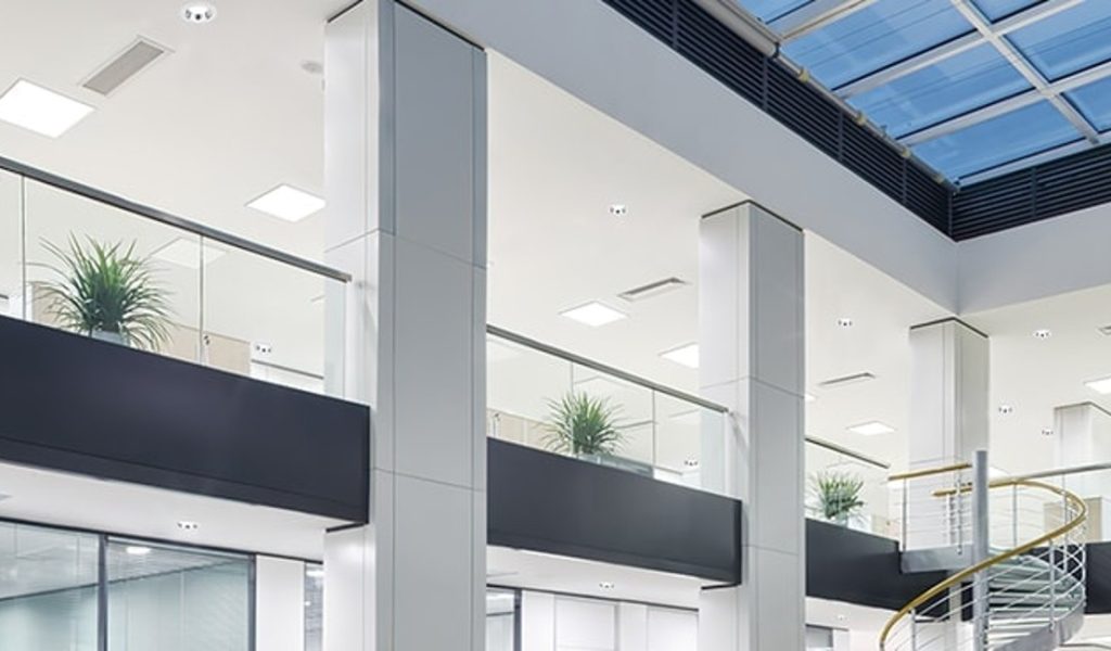 Dette billede illustrere Intelligent belysnings- og styringsløsning