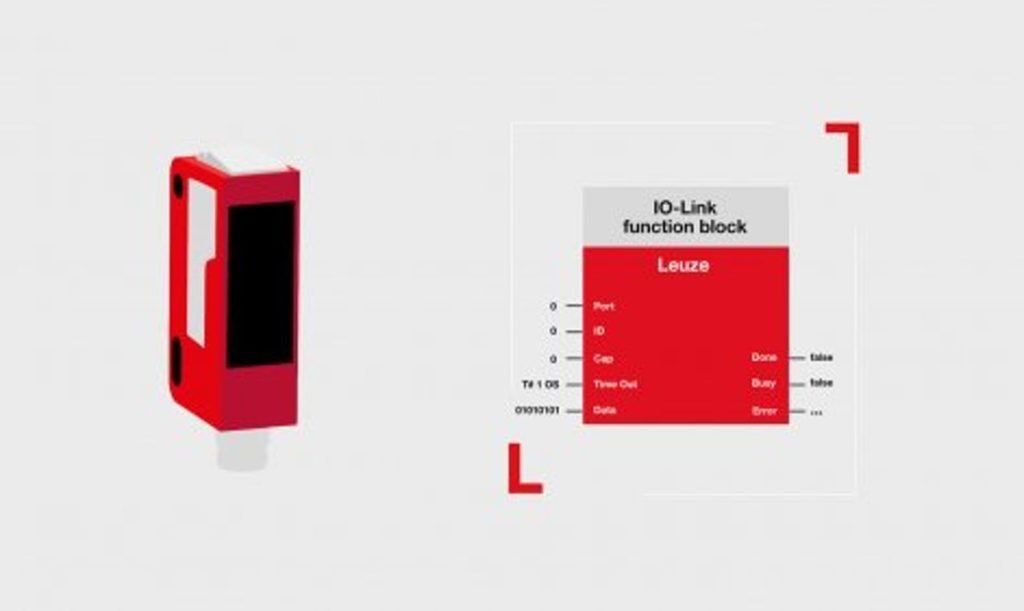 Dette billede illustrere Leuze – IO-Link via Modulært Princip