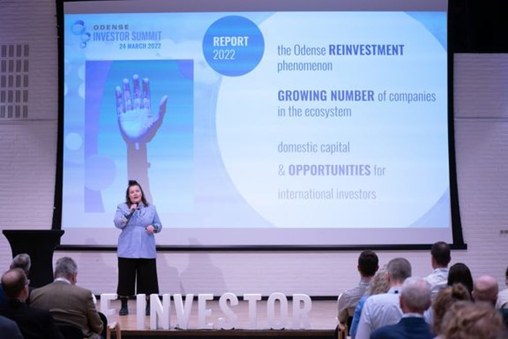 Dette billede illustrere Europas robothovedstad Odense præsenterer ’Future of Robotics’ til kapitalrejsnings-event i München