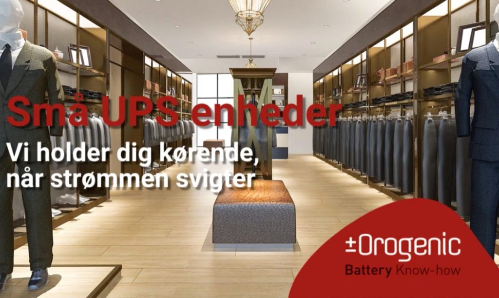 Dette billede illustrere Orogenic – Vidste du, at vi tilbyder små UPS enheder, som kan tænde uden netstrøm?