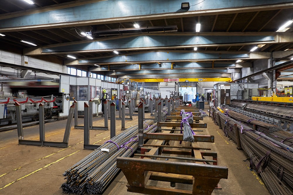 Dette billede illustrere I 7 Steel Service Denmark sigter vi mod CO2 neutral produktion