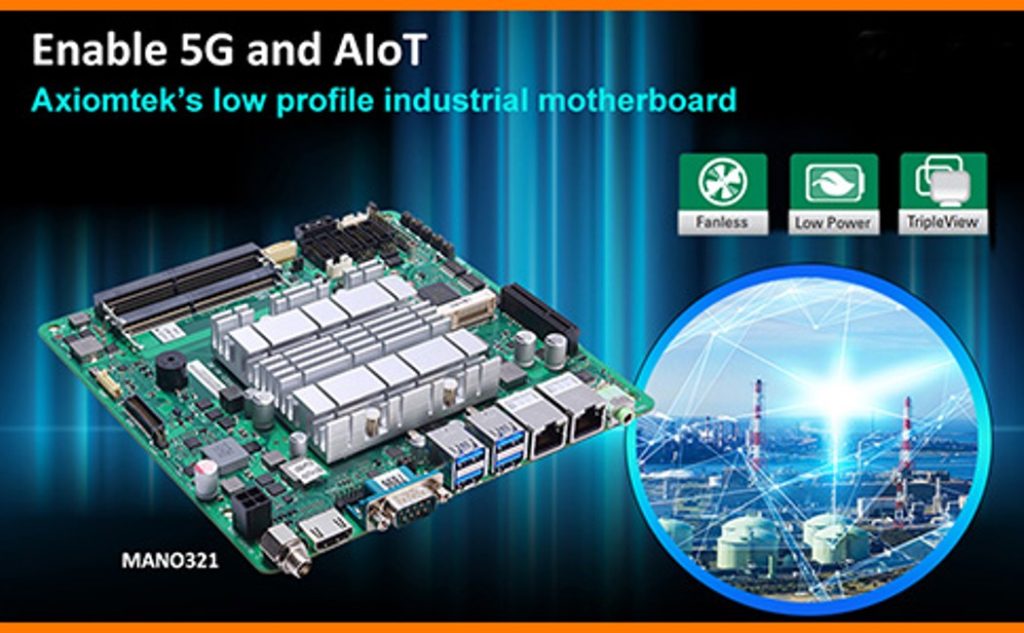 Dette billede illustrere Industrial motherboard MANO321 with 5G Connection – Axiomtek