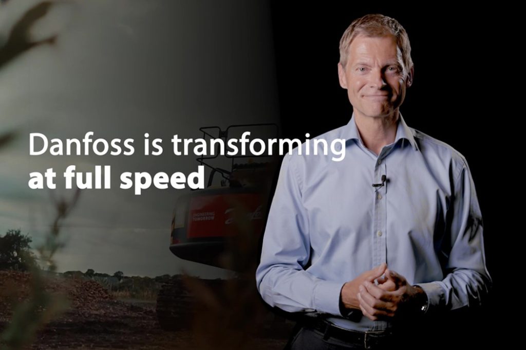 Dette billede illustrere Danfoss opjusterer efter 50% vækst i omsætningen