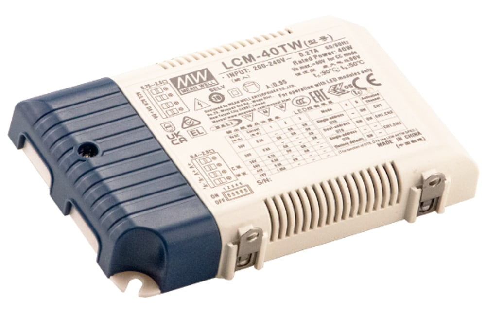 Dette billede illustrere Power Technic –  40W justerbar dæmpning med 2 udgangskanaler