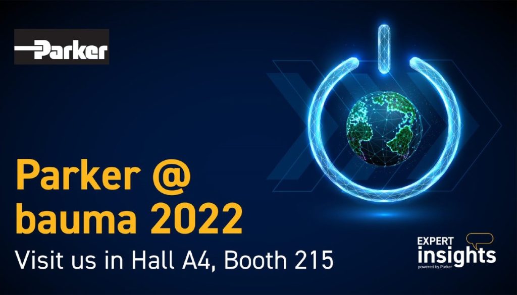 Dette billede illustrere Parker udvikler en grønnere fremtid ved bauma 2022