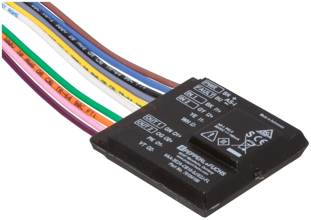 Dette billede illustrere Pepperl+Fuchs – Kompakt og Robust fuldindstøbt As-i I/O-modul