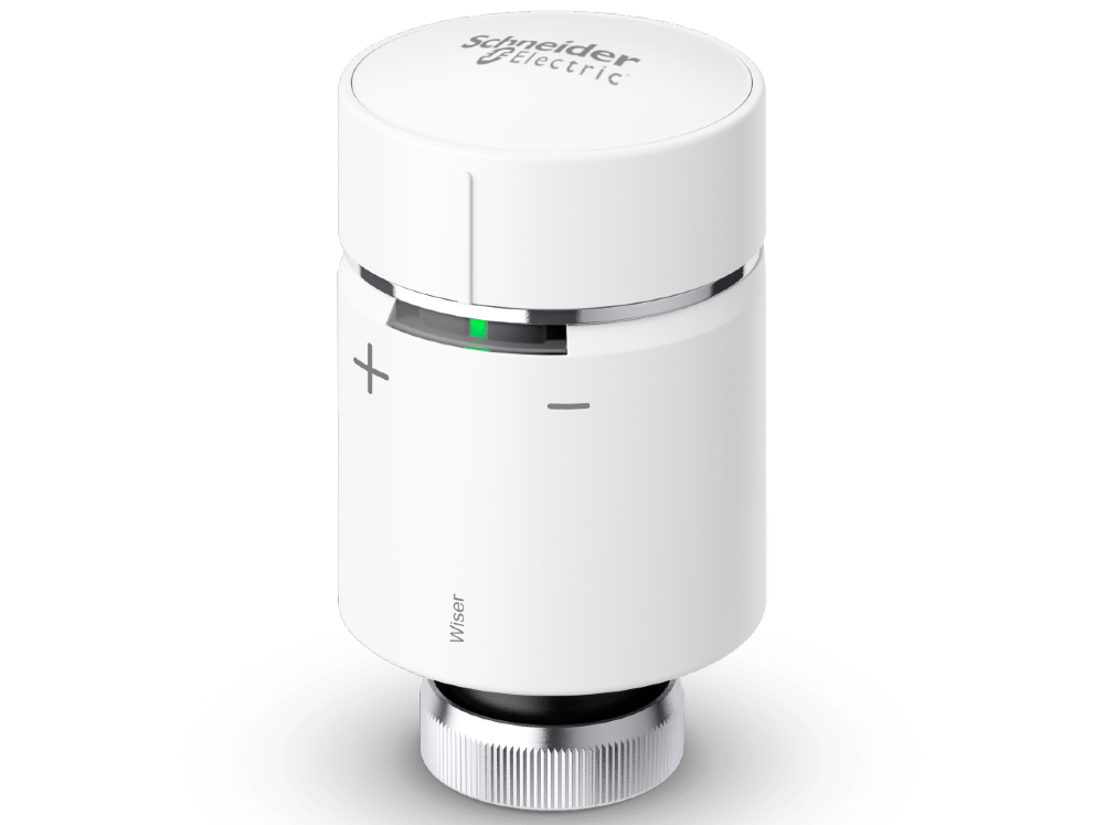Dette billede illustrere Schneider Electric – Intelligent radiatortermostat reducerer energiforbrug