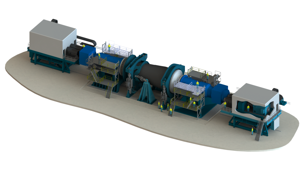 Dette billede illustrere R&D Test Systems udvikler 30MW testbænk til ZF Wind Power