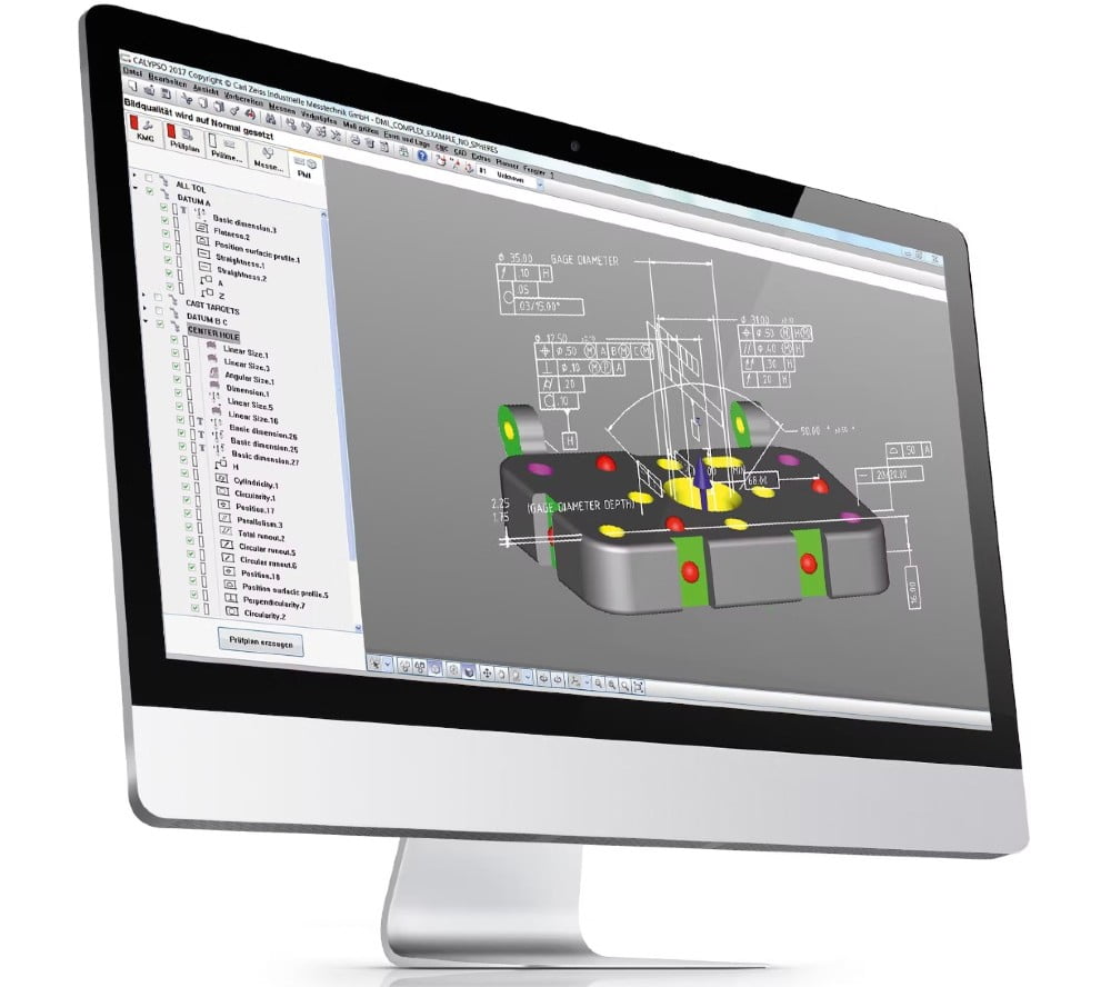 Dette billede illustrere ZEISS – Universal software for dimensional metrology applications