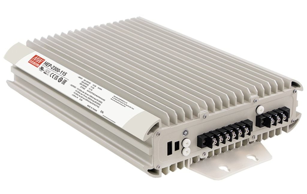 Dette billede illustrere Power Technic – 2300W IP66 tæt AC/DC strømforsyning til hårdt miljø