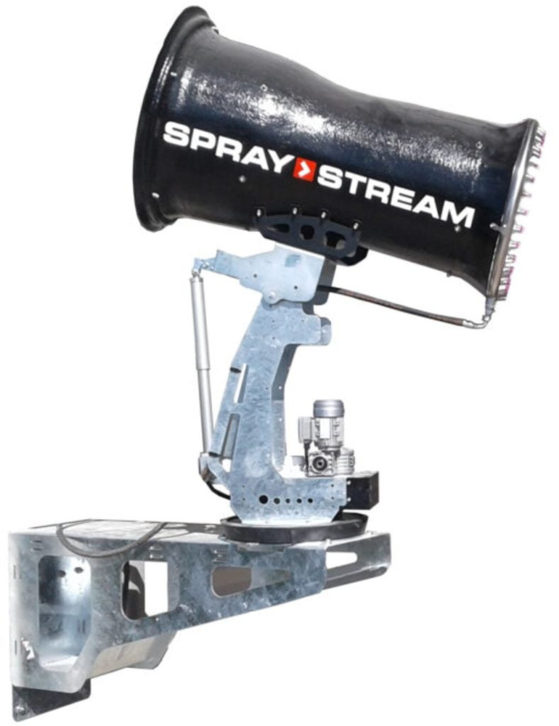 Dette billede illustrere JNC TEKNIK – Spraystream Støvkontrol