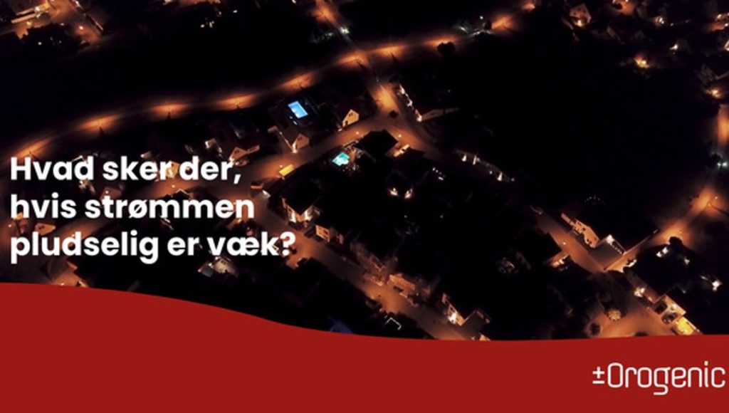 Dette billede illustrere Undgå strømafbrydelse med løsning fra Orogenic